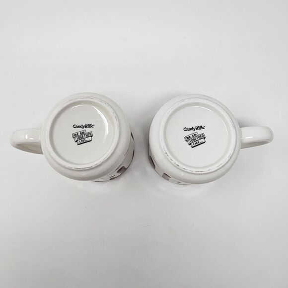 CandyRific Coffee Mugs (2) We Go Together Marshmallow Hot Chocolate Cocoa Cups - Picture 10 of 10